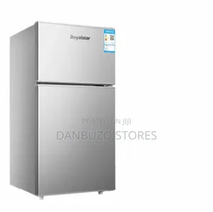 Royalstar 2-Door Refrigerator – Energy Efficient, Top Freezer (Silver)