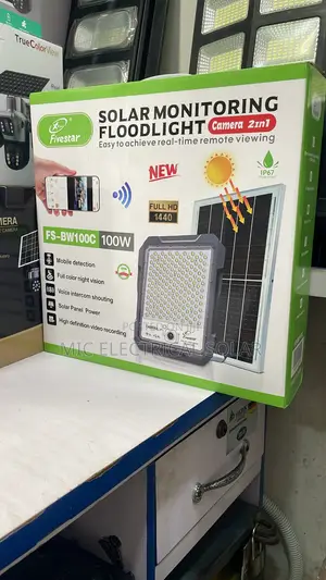 Solar Floodlights With Camera 100w