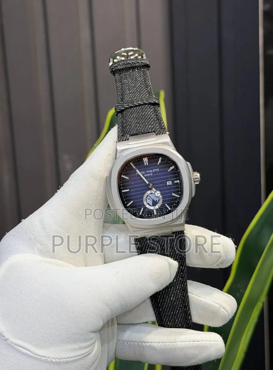 Patek Philippe Canvas Strap Working Down Seconds Watch