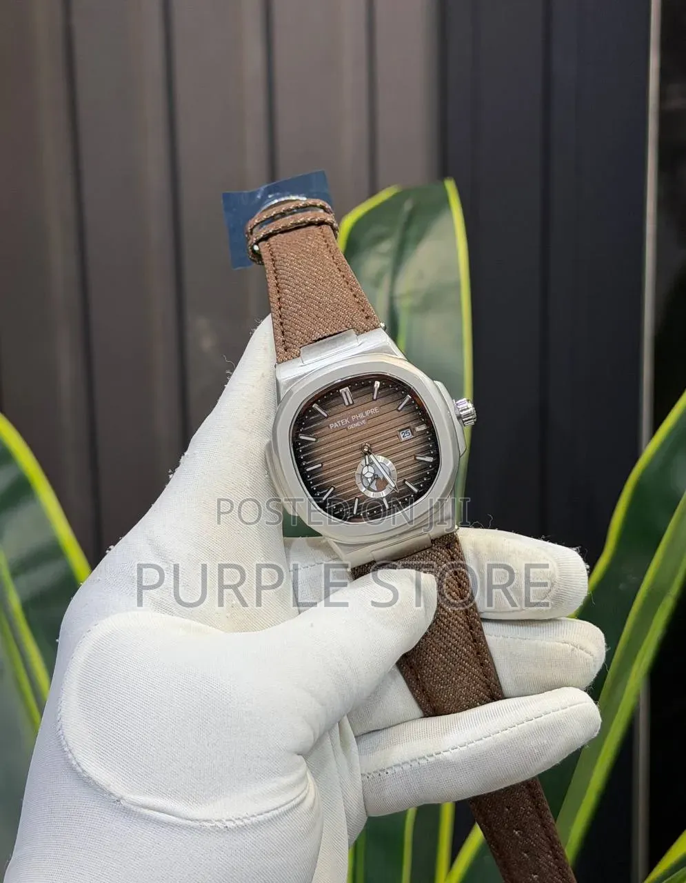 Patek Philippe Canvas Strap Working Down Seconds Watch