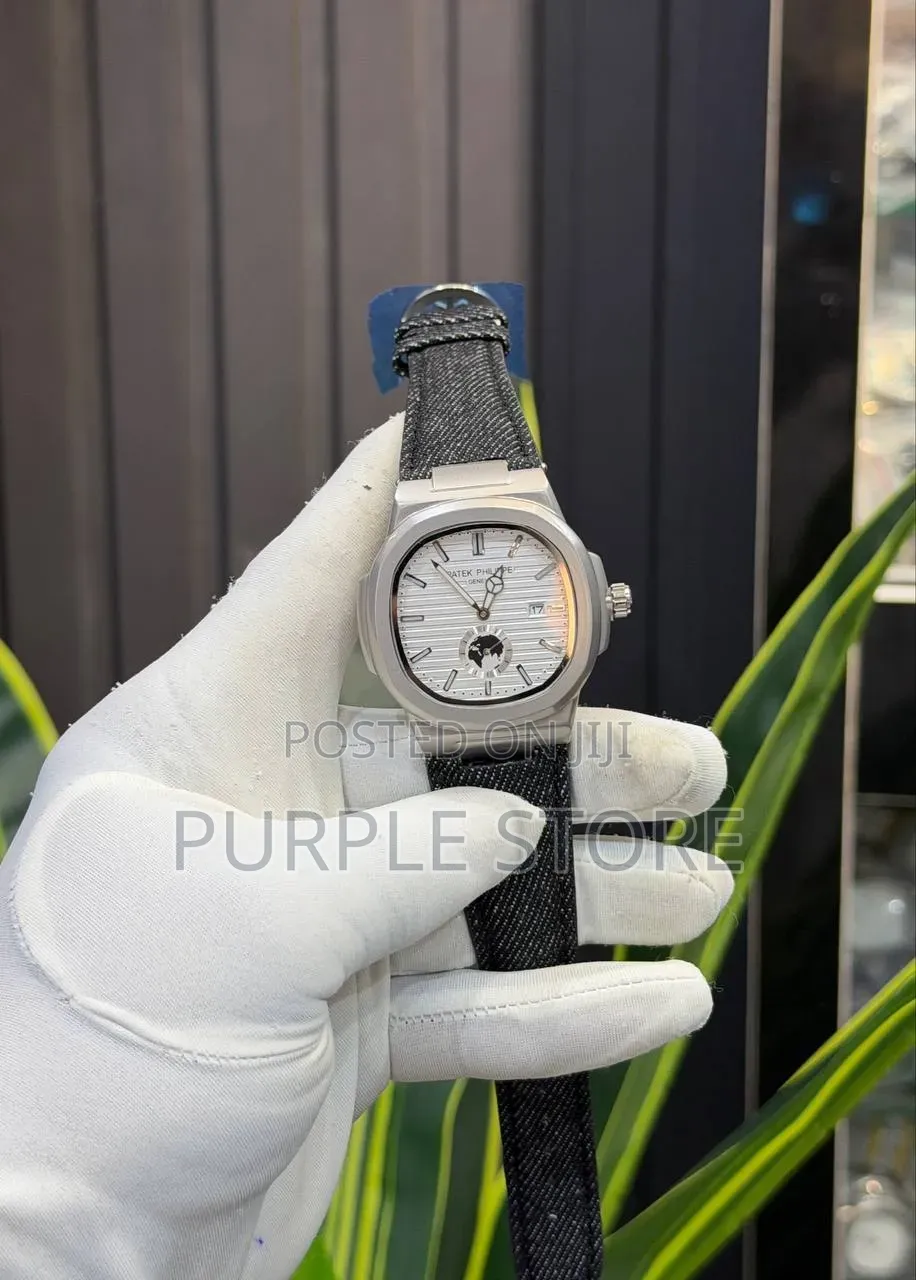 Patek Philippe Canvas Strap Working Down Seconds Watch