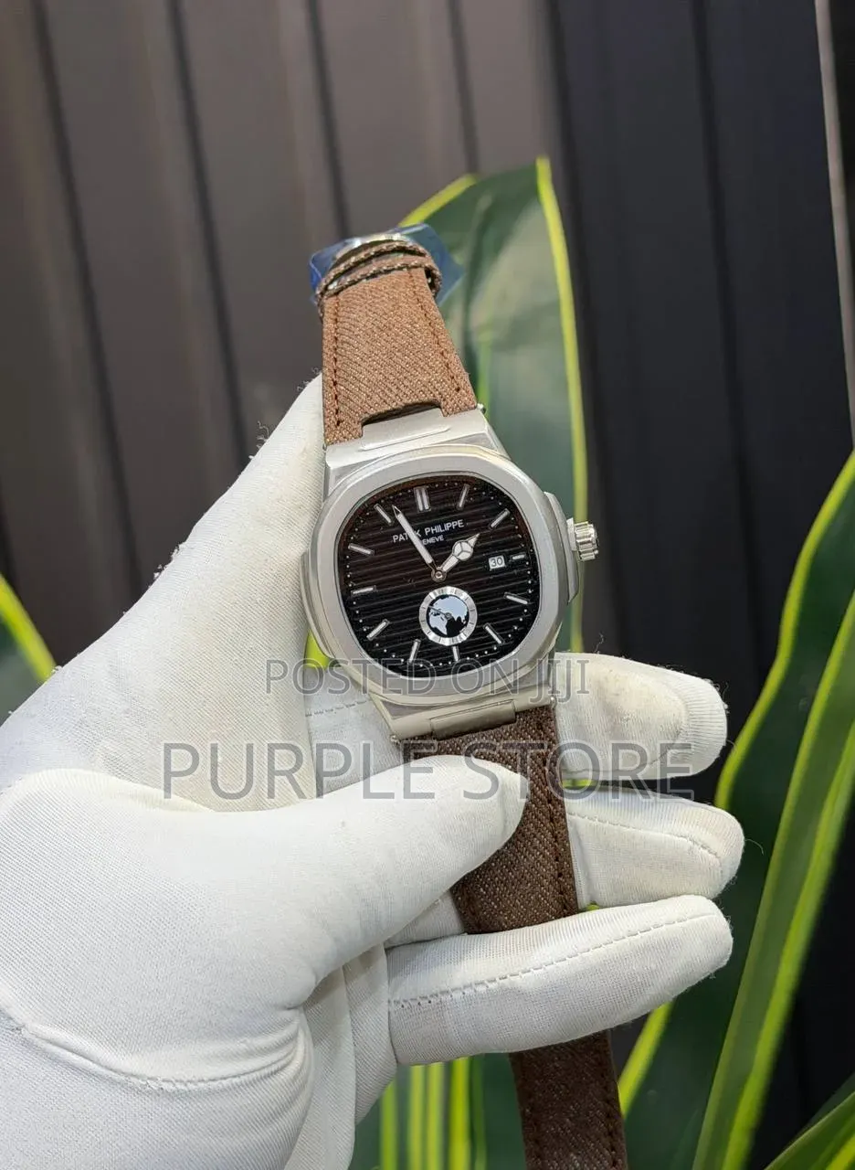 Patek Philippe Canvas Strap Working Down Seconds Watch