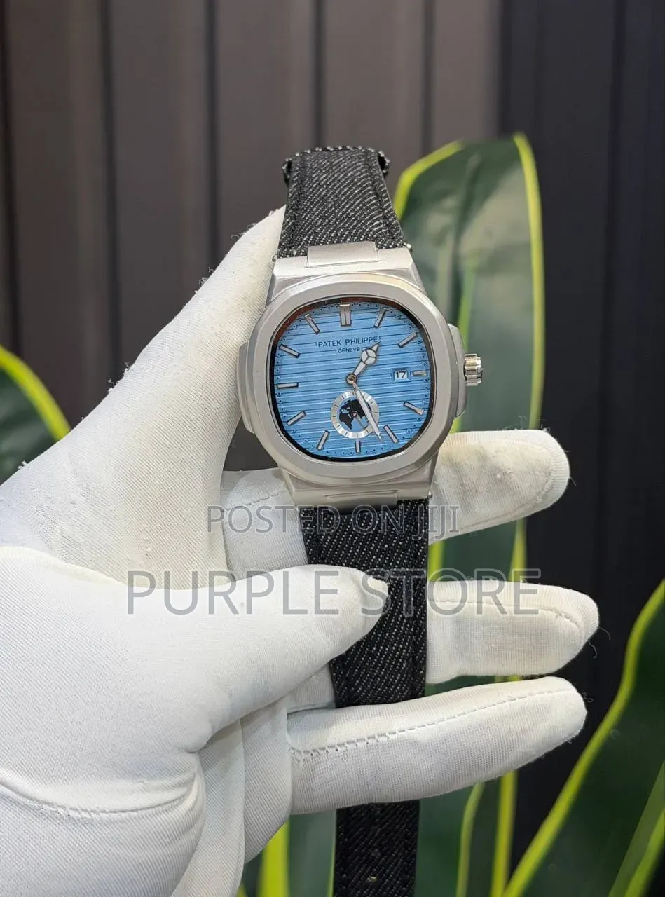 Patek Philippe Canvas Strap Working Down Seconds Watch