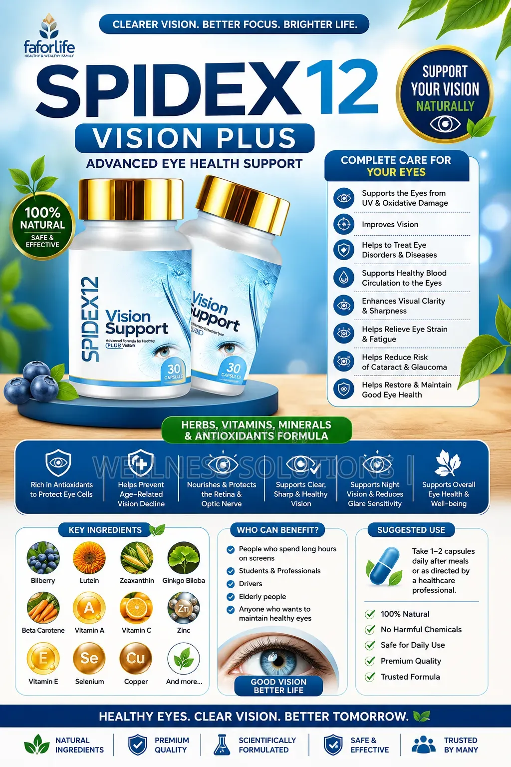 SPIDEX 12 Vision Supplements