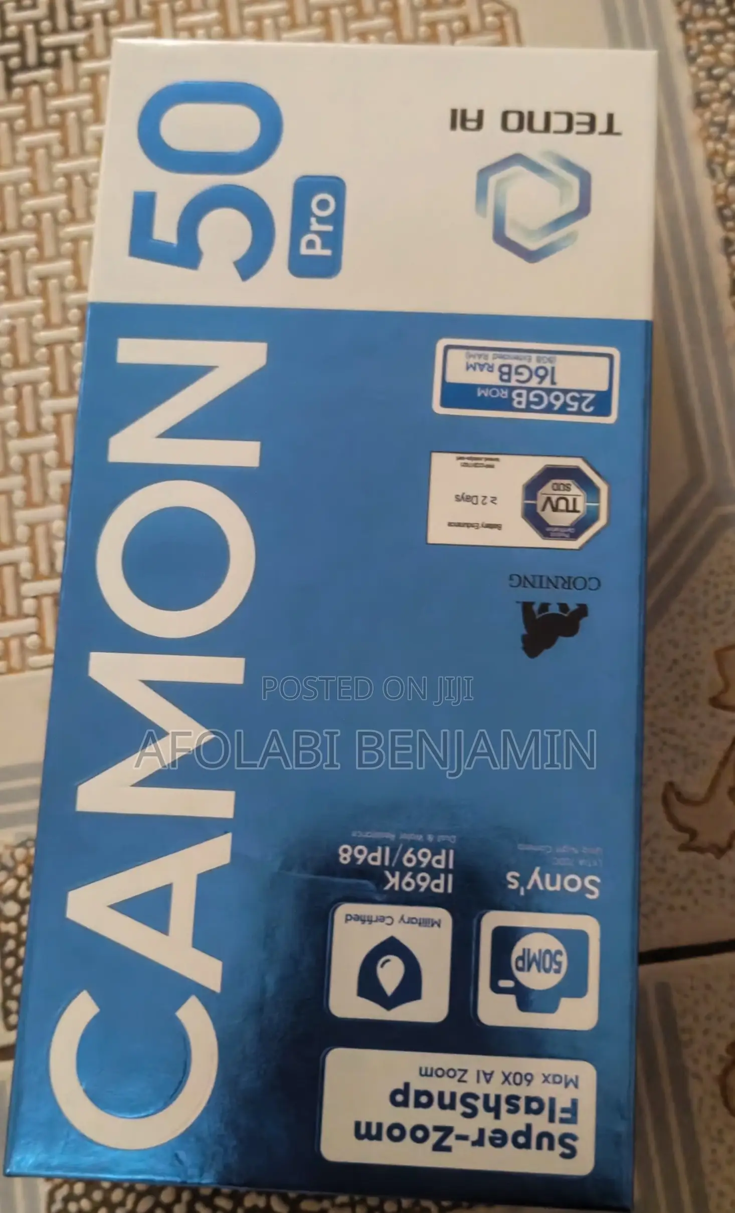 Tecno Camon 50 Pro 256 GB Black