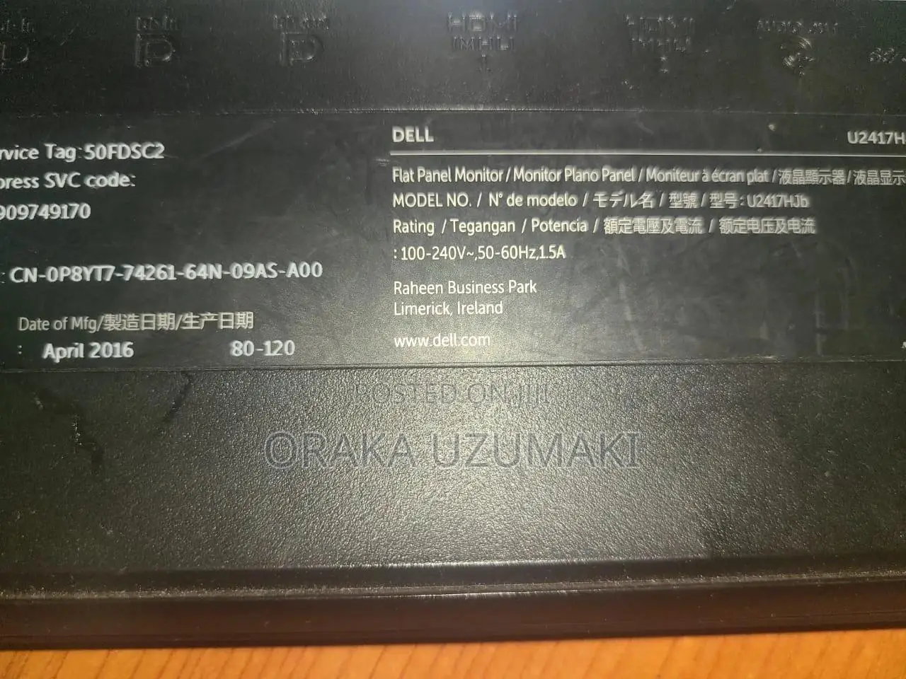 Dell Monitor 24inches
