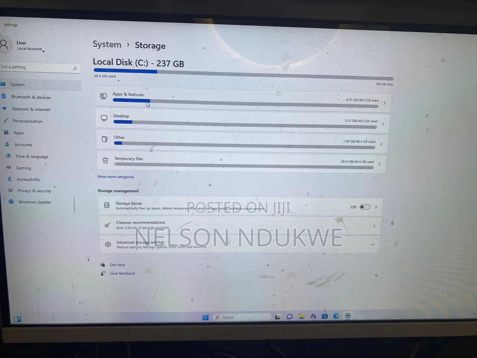 Desktop Computer HP AiO 22 16GB Intel Core i7 SSD 256GB