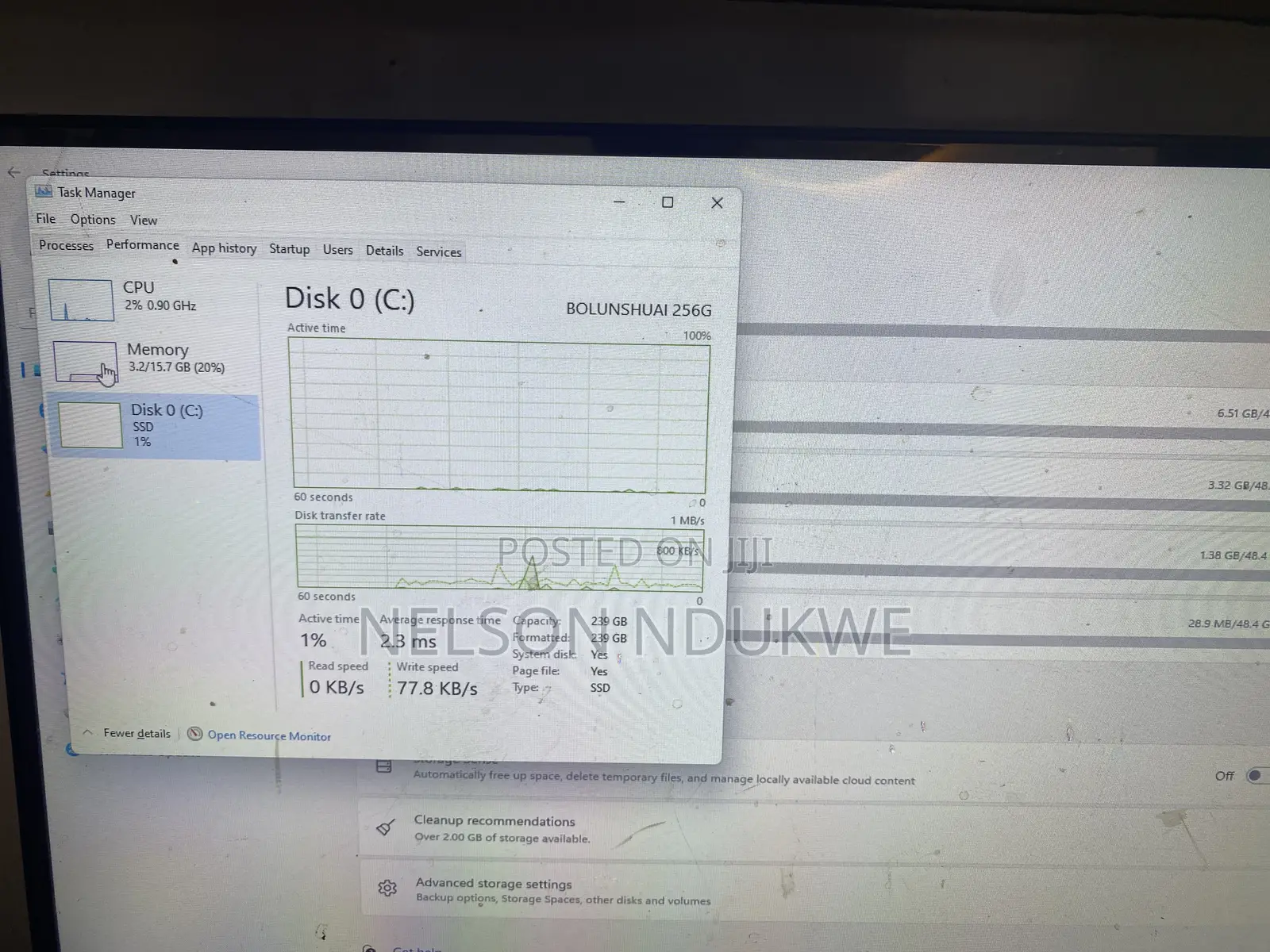 Desktop Computer HP AiO 22 16GB Intel Core i7 SSD 256GB
