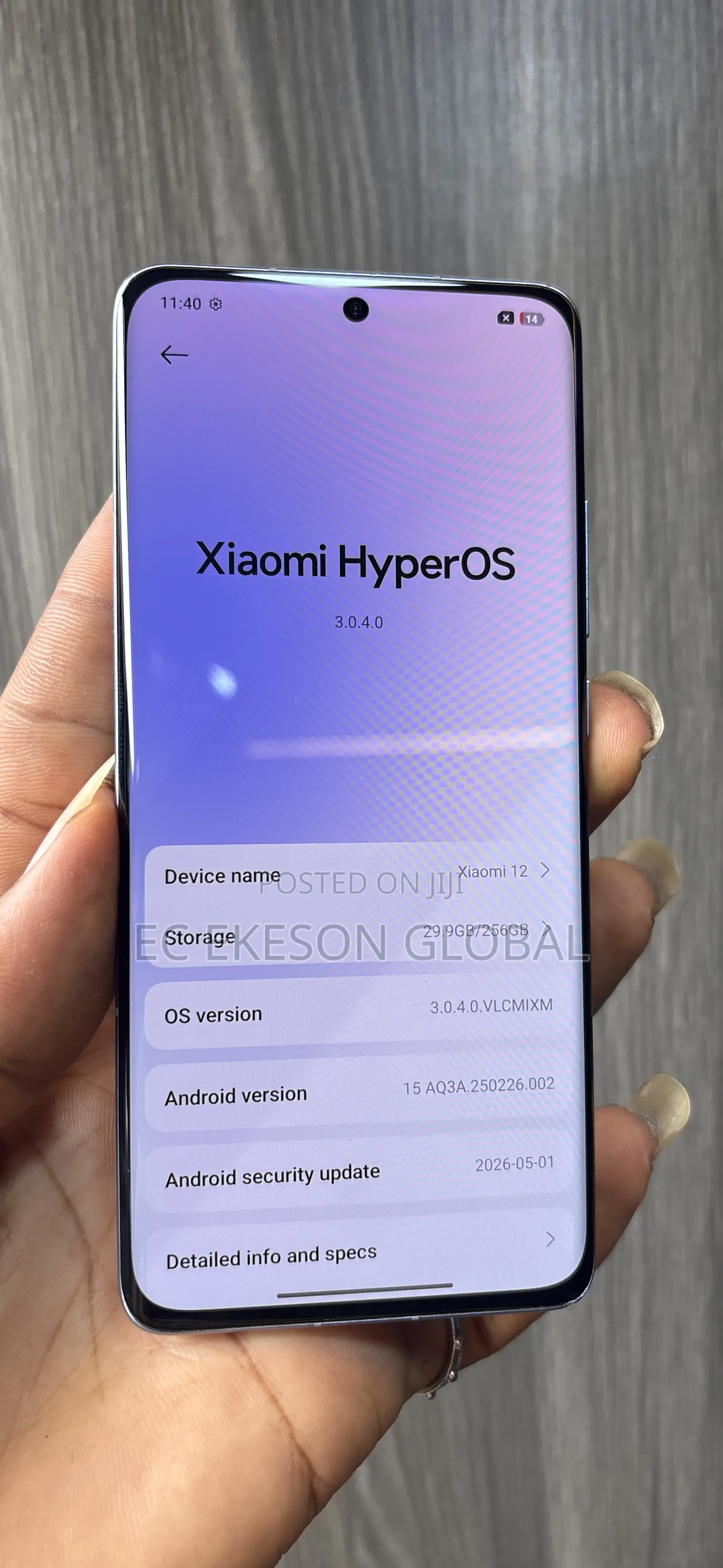 Xiaomi 12 256 GB Blue