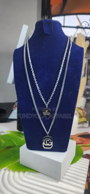 Silver Unisex Layered Necklace