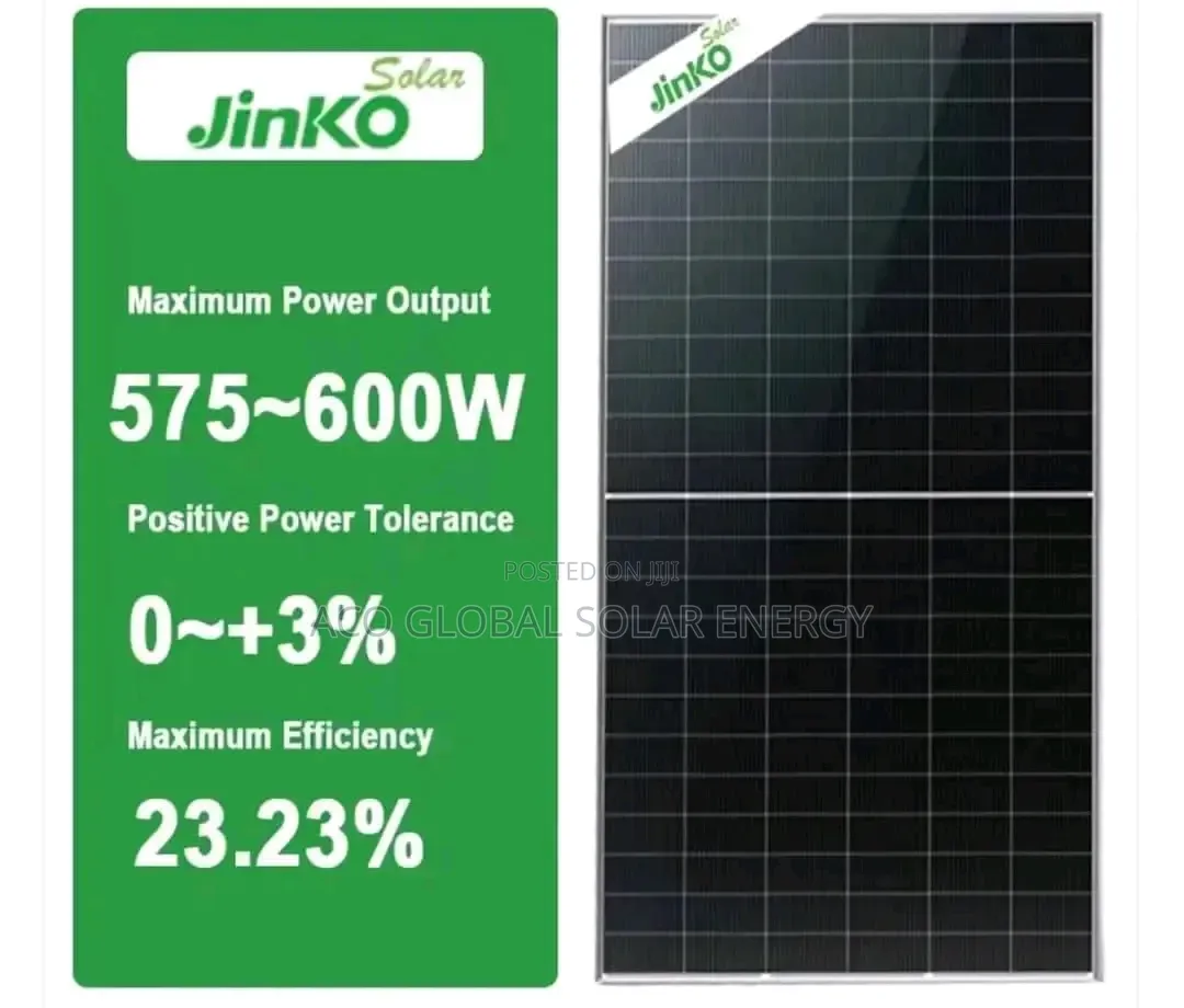 600w Jinko Bi Facial Panel.