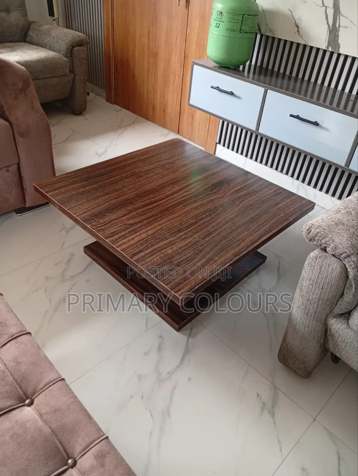 TV Stand. Centre Table and Side Stools