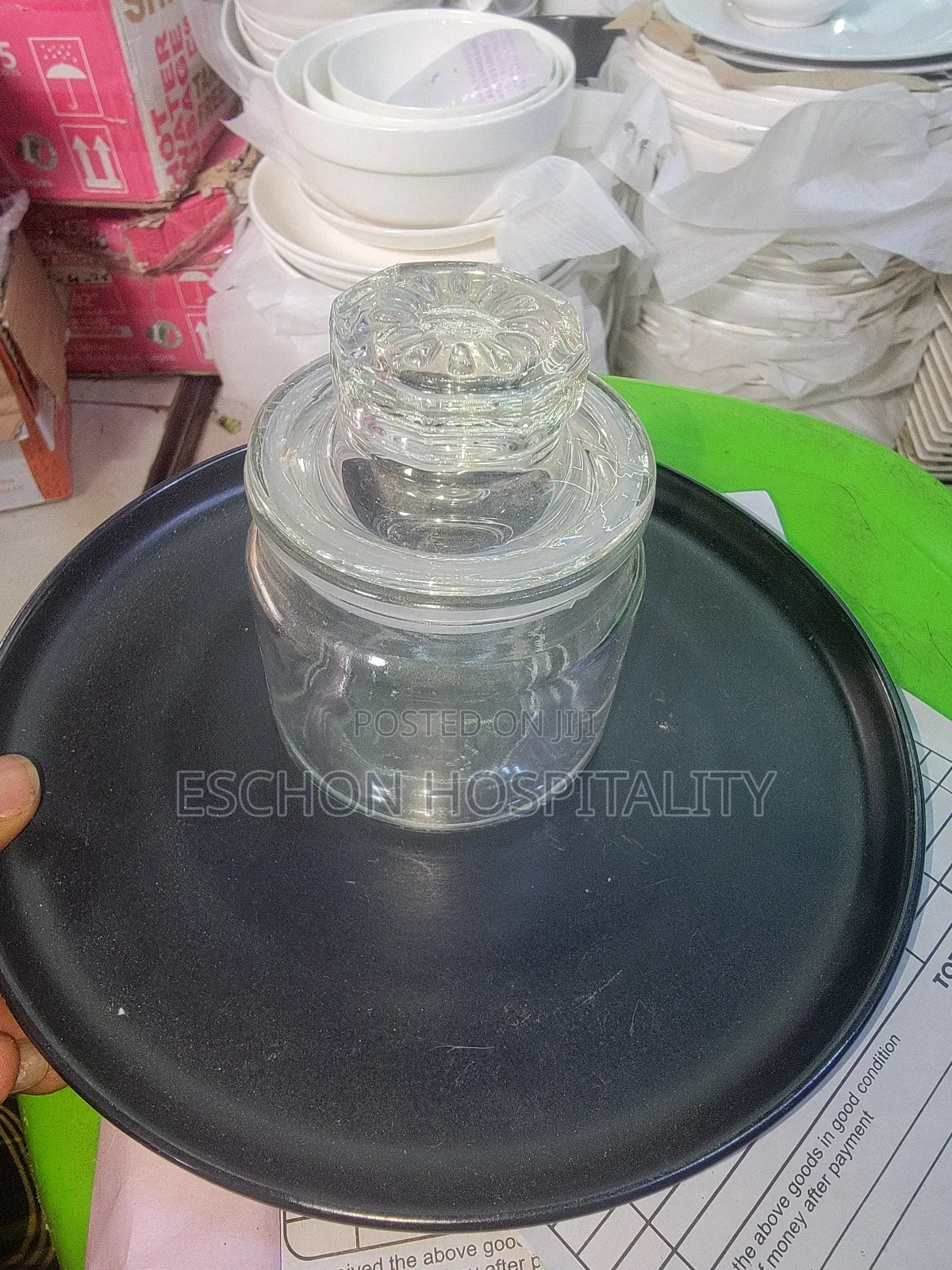 Vintage Glass Cookie Mason Jar - Airtight