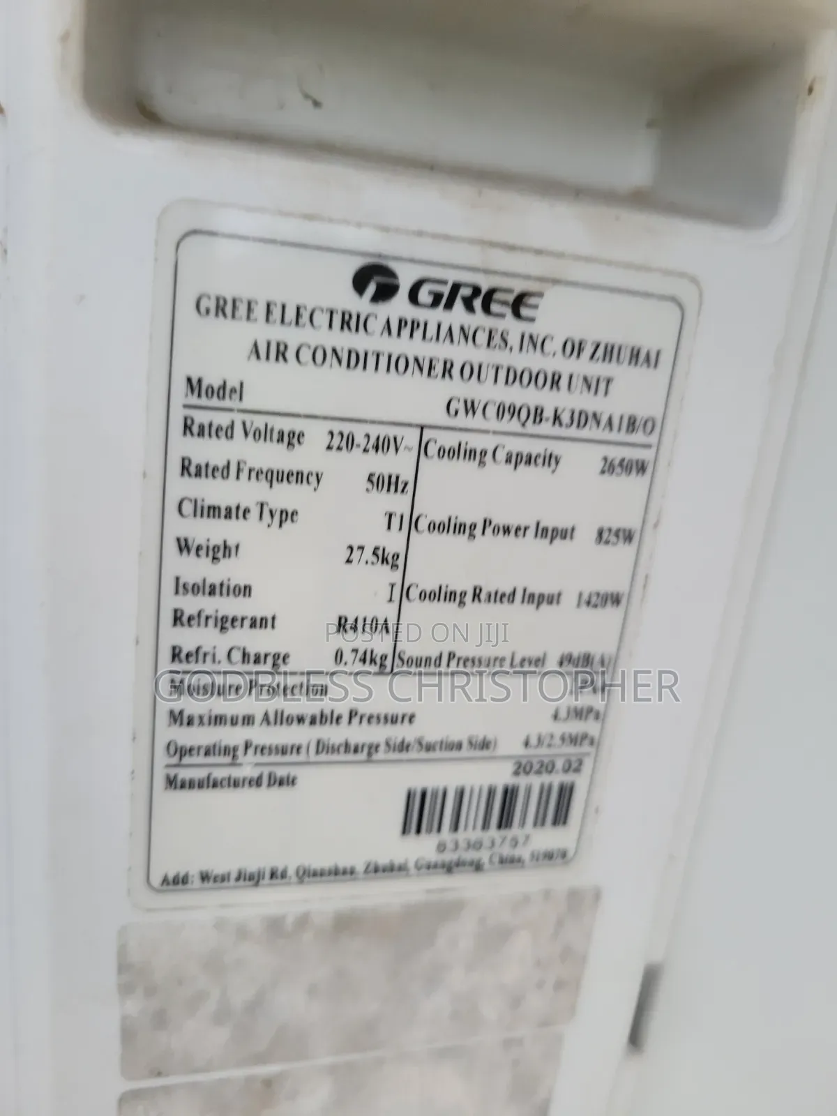 1 HP Inverter AC