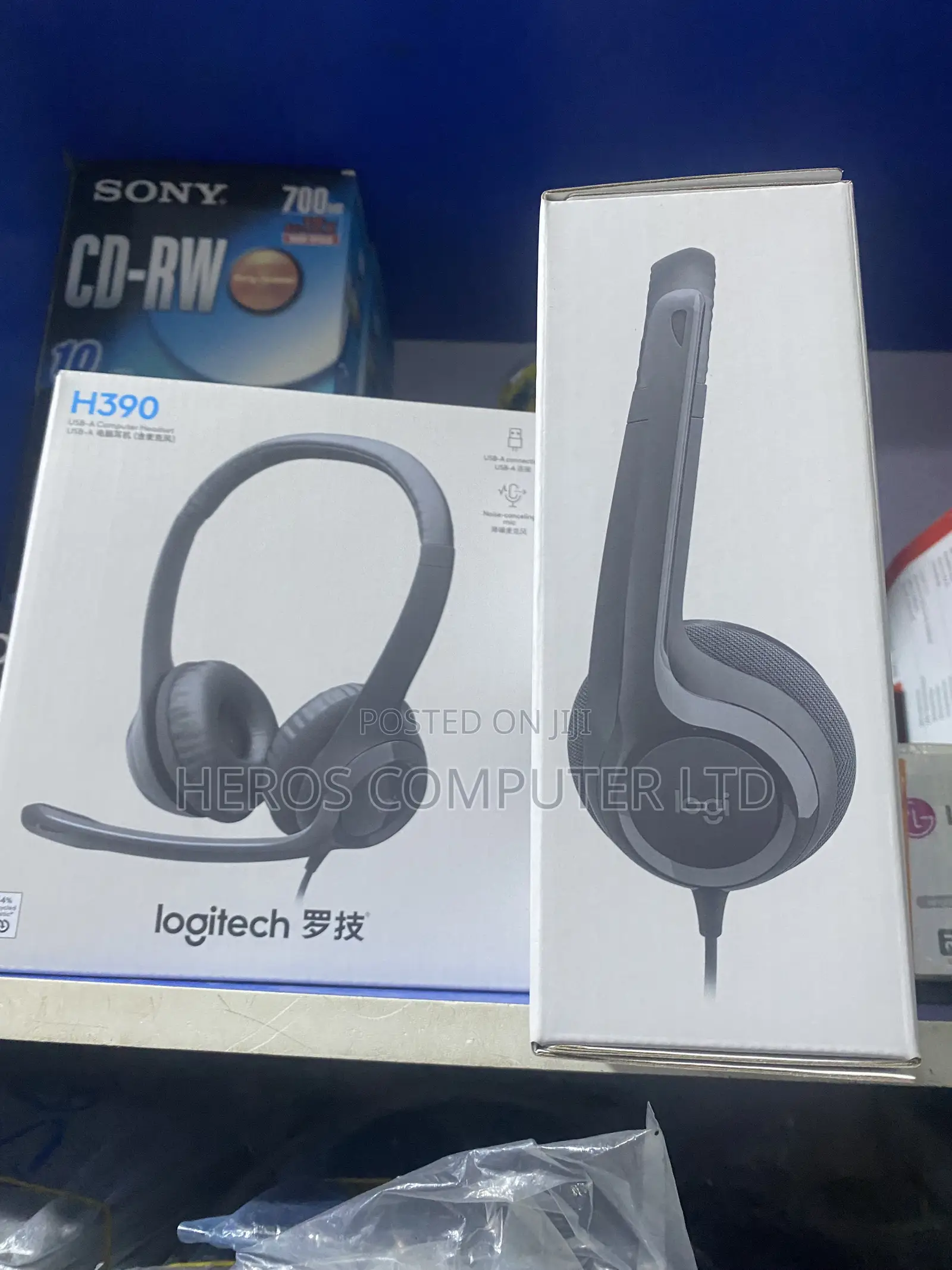 H390 Logitech Head Set Noise Cancellation