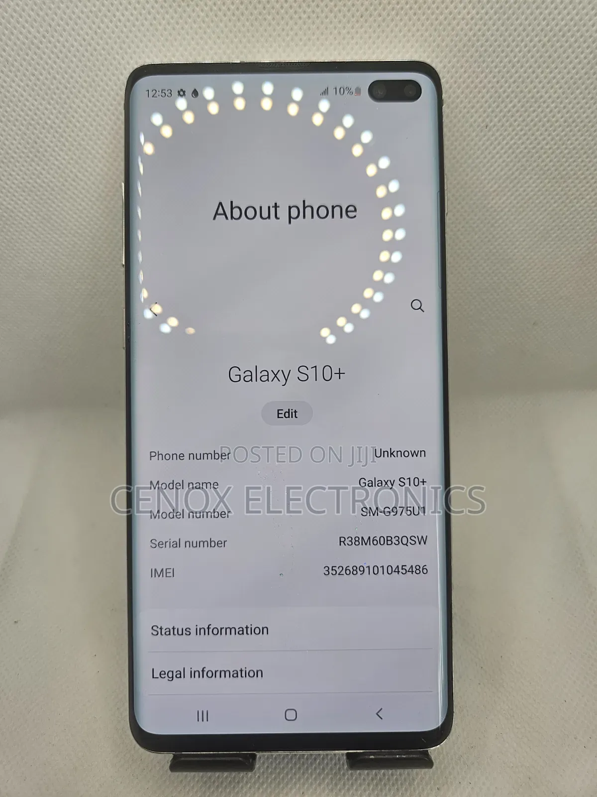 Samsung Galaxy S10 Plus 128 GB White