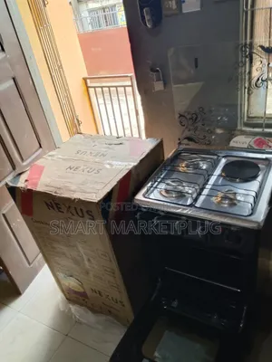New in Nexus 3+1 Electric Gas Cooker+polished Brass Burner Cap-Nx-5055