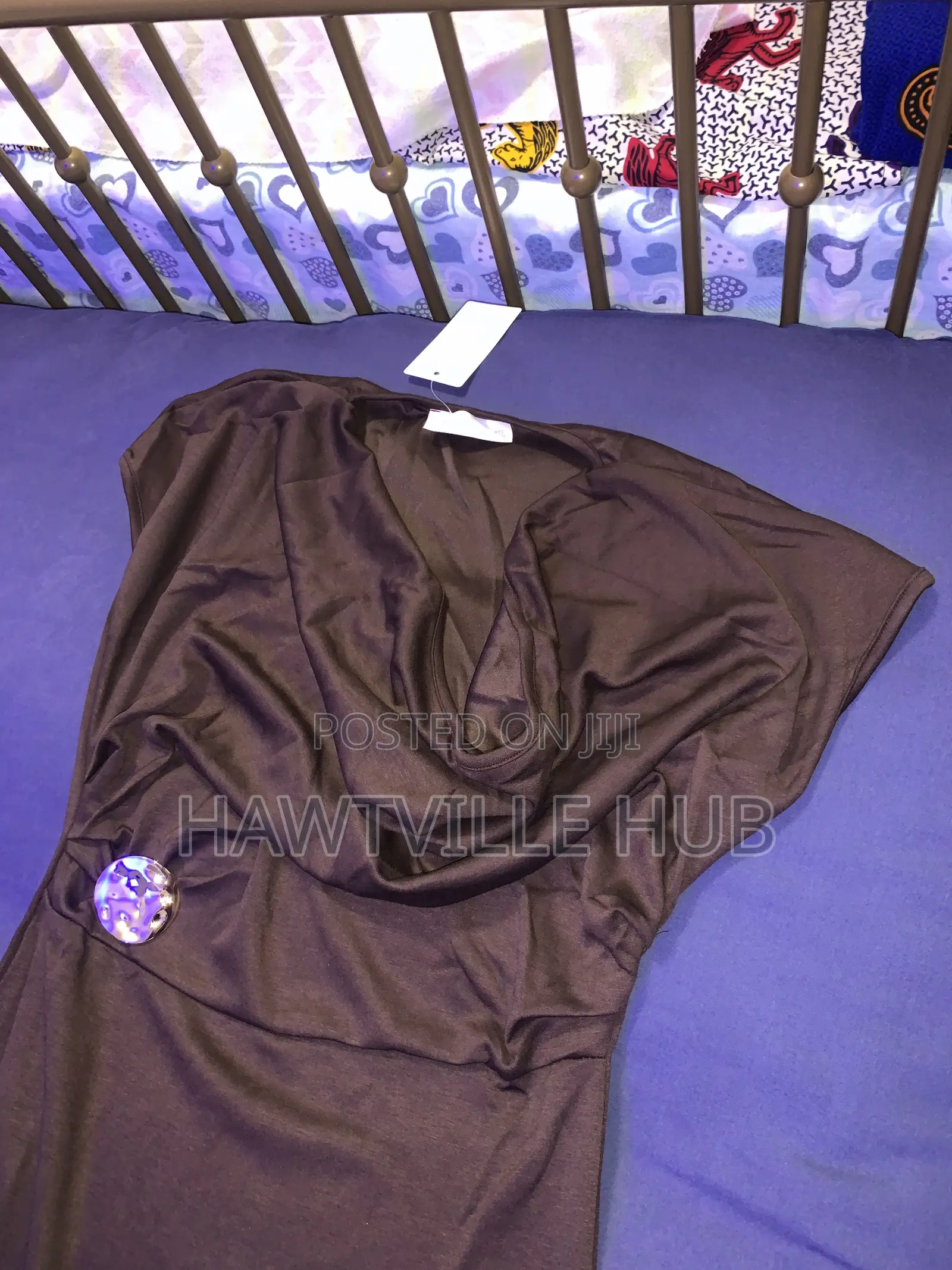 Chocolate Cowl Neck Gown