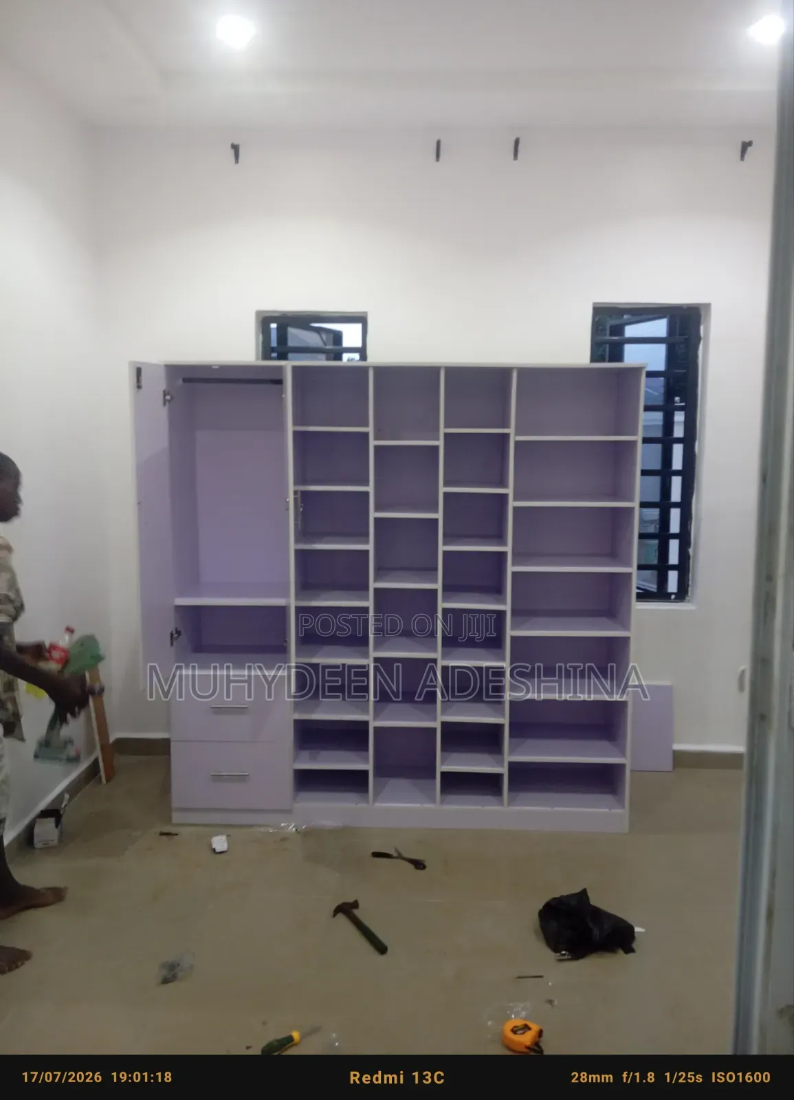 6ft by 6ft Open Wardrobe, Shoe Rack, Bag Rack