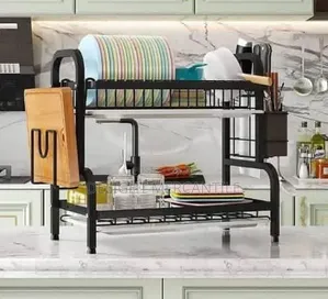 Double Steps Dish Rack With Drainer