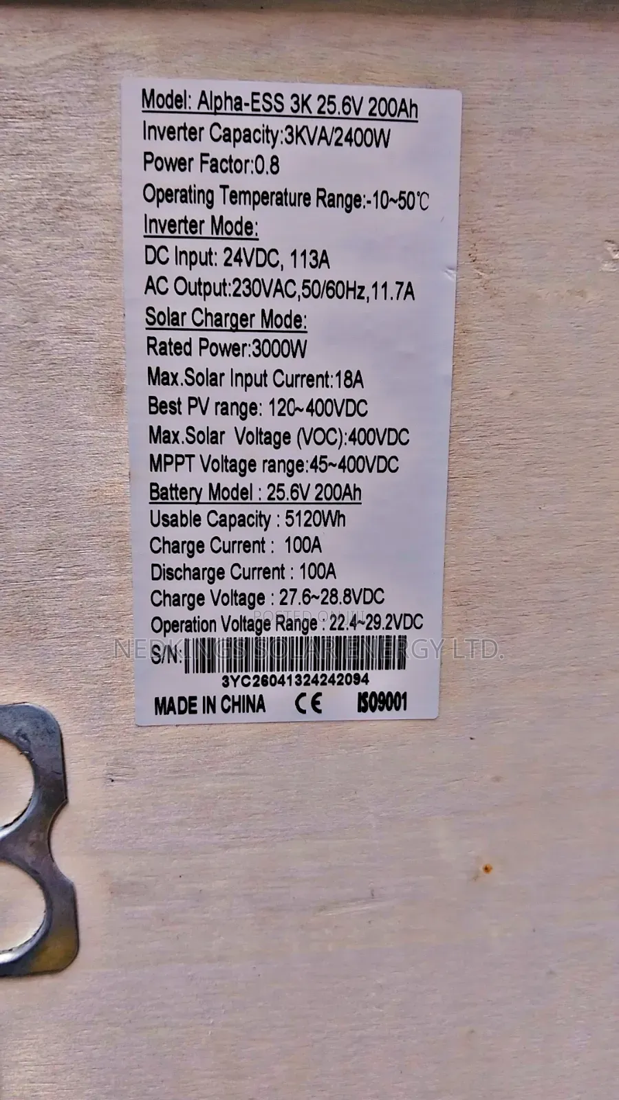 3kva 5.12kwh SAKO Solar Generator