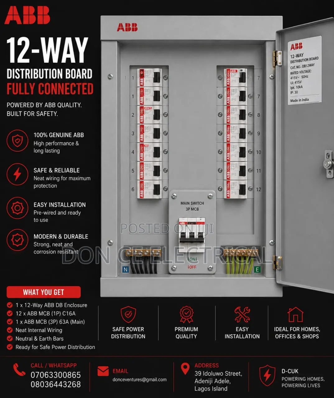 ABB Distribution Board (D4 3phase)