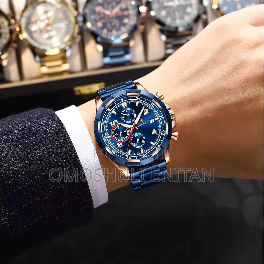 Poedagar Chain Chronograph Watch