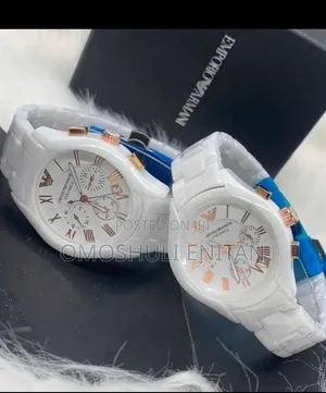 Emperor Armani Ceramic Chronograph Watch