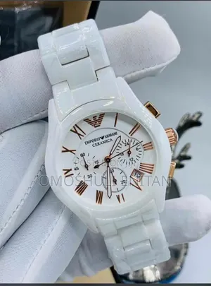 Emperor Armani Ceramic Chronograph Watch
