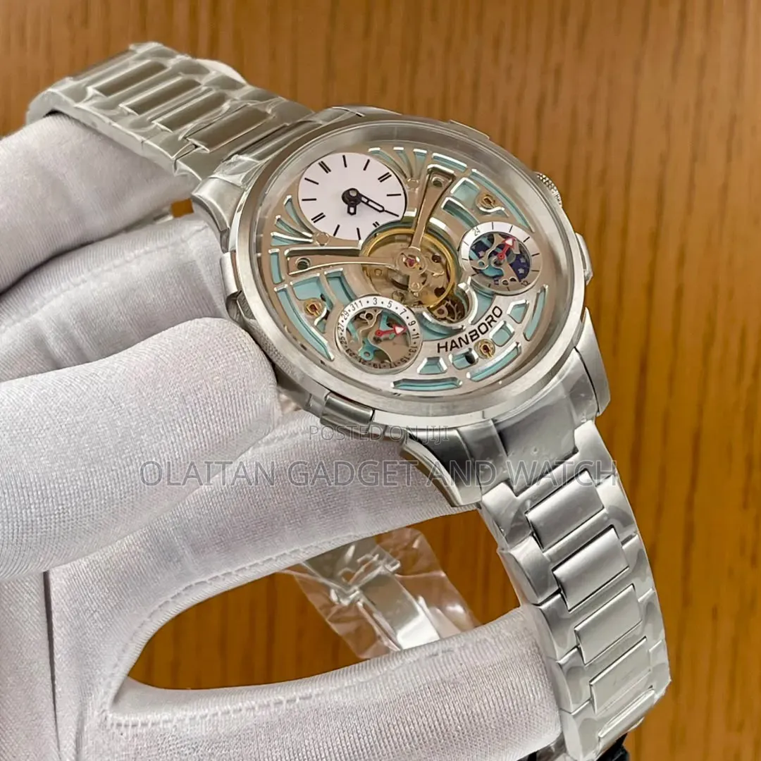 High Quality Hanboro Watch Skeleton Face