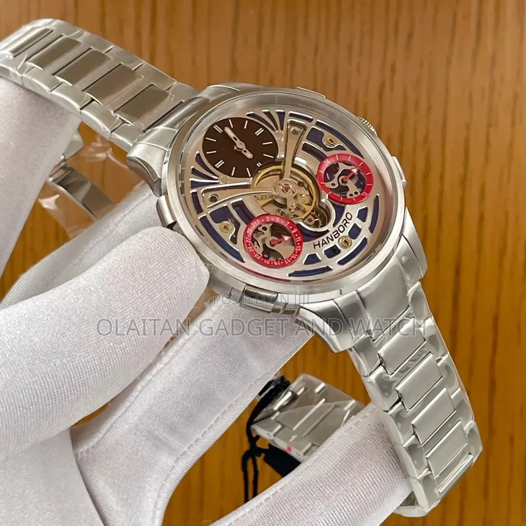 High Quality Hanboro Watch Skeleton Face