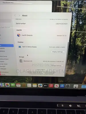Laptop Apple MacBook Pro 2018 8GB Intel Core i5 SSD 512GB