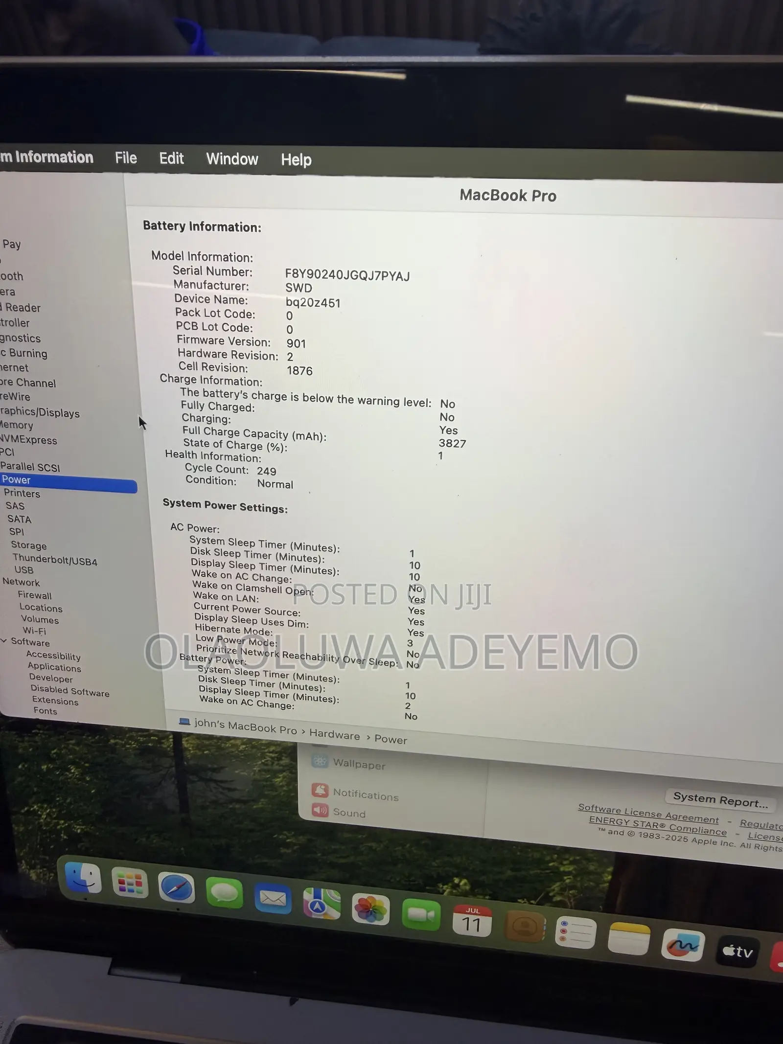Laptop Apple MacBook Pro 2018 8GB Intel Core i5 SSD 512GB