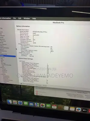 Laptop Apple MacBook Pro 2018 8GB Intel Core i5 SSD 512GB