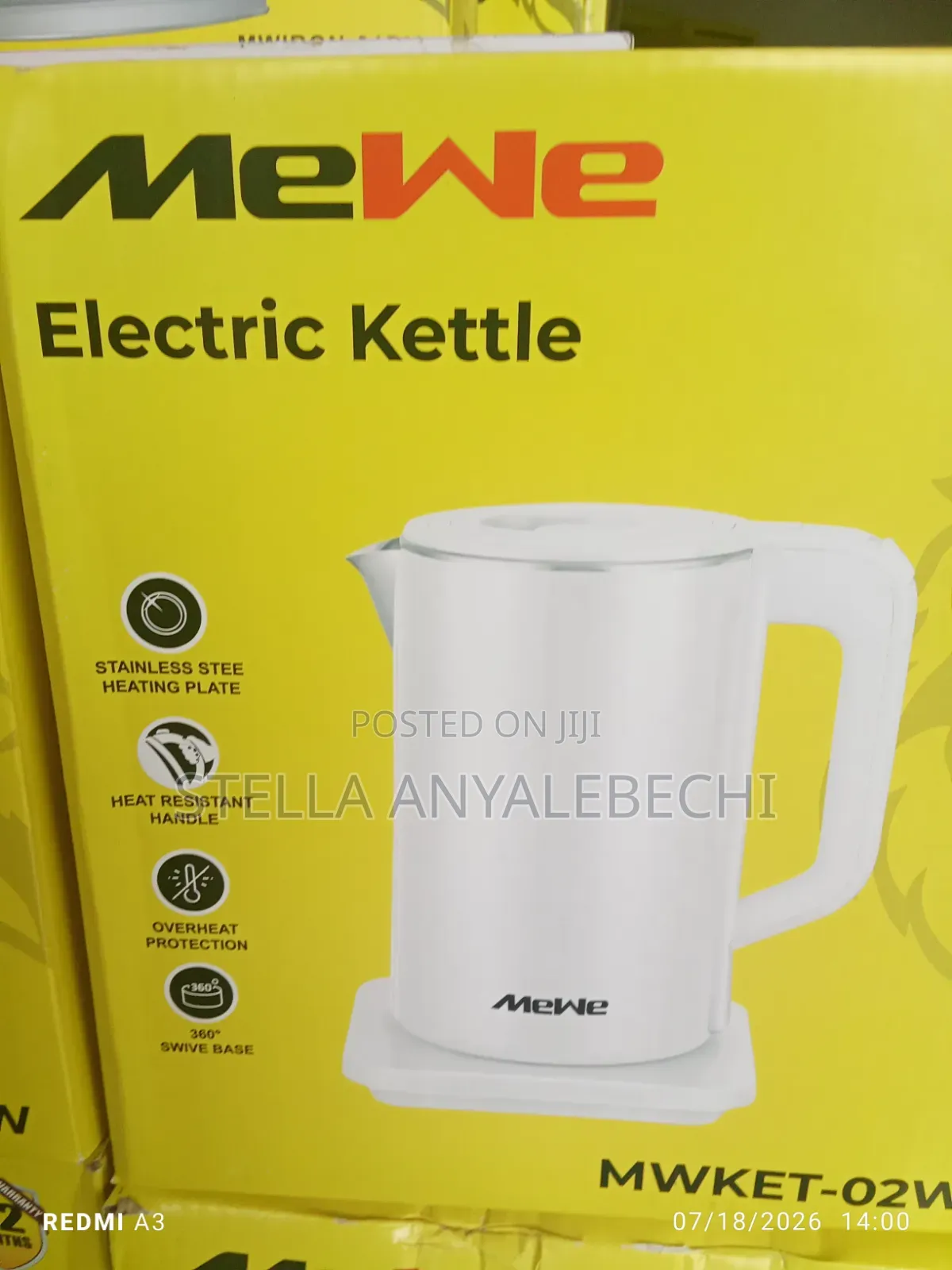 Electric Stain Less Jug