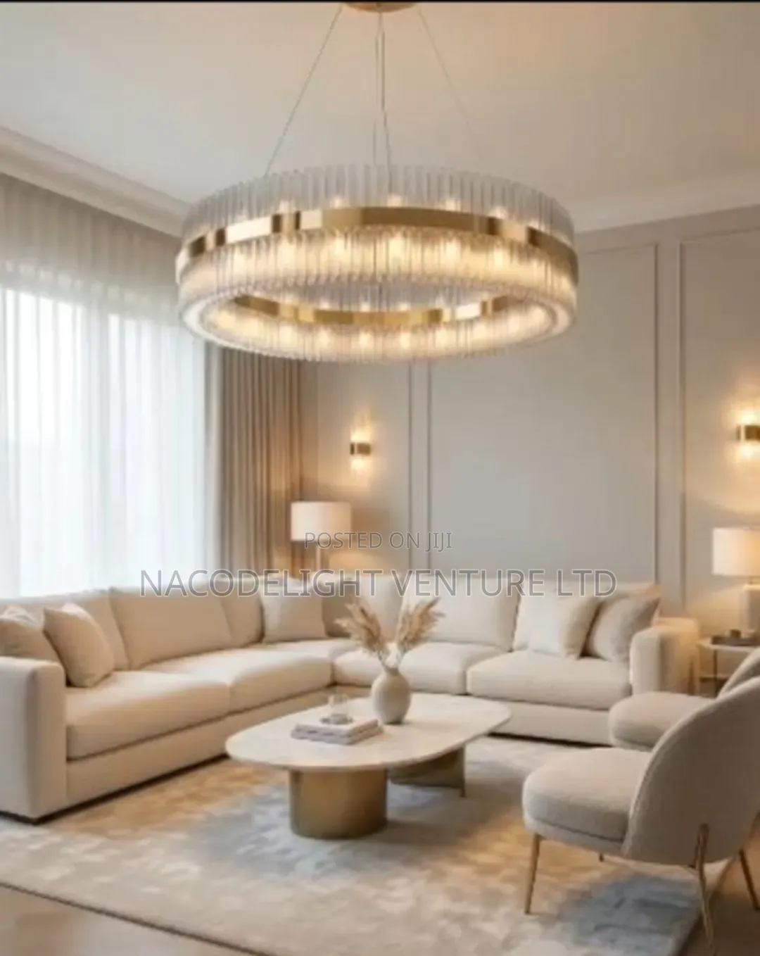 Luxury Circular Crystal LED Chandelier