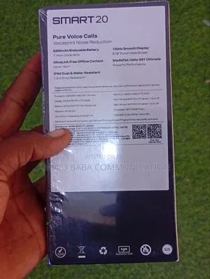 New Infinix Smart 20 128 GB Black