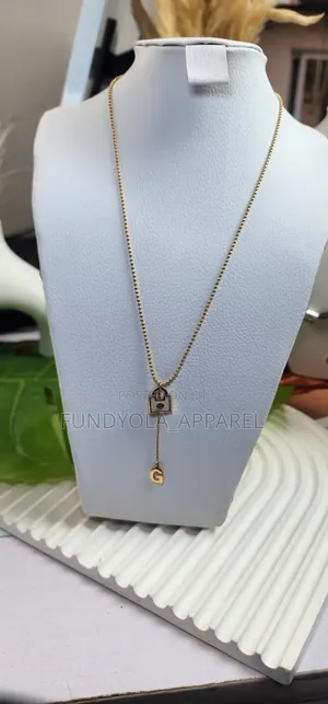 Charm Lock Drop Necklace