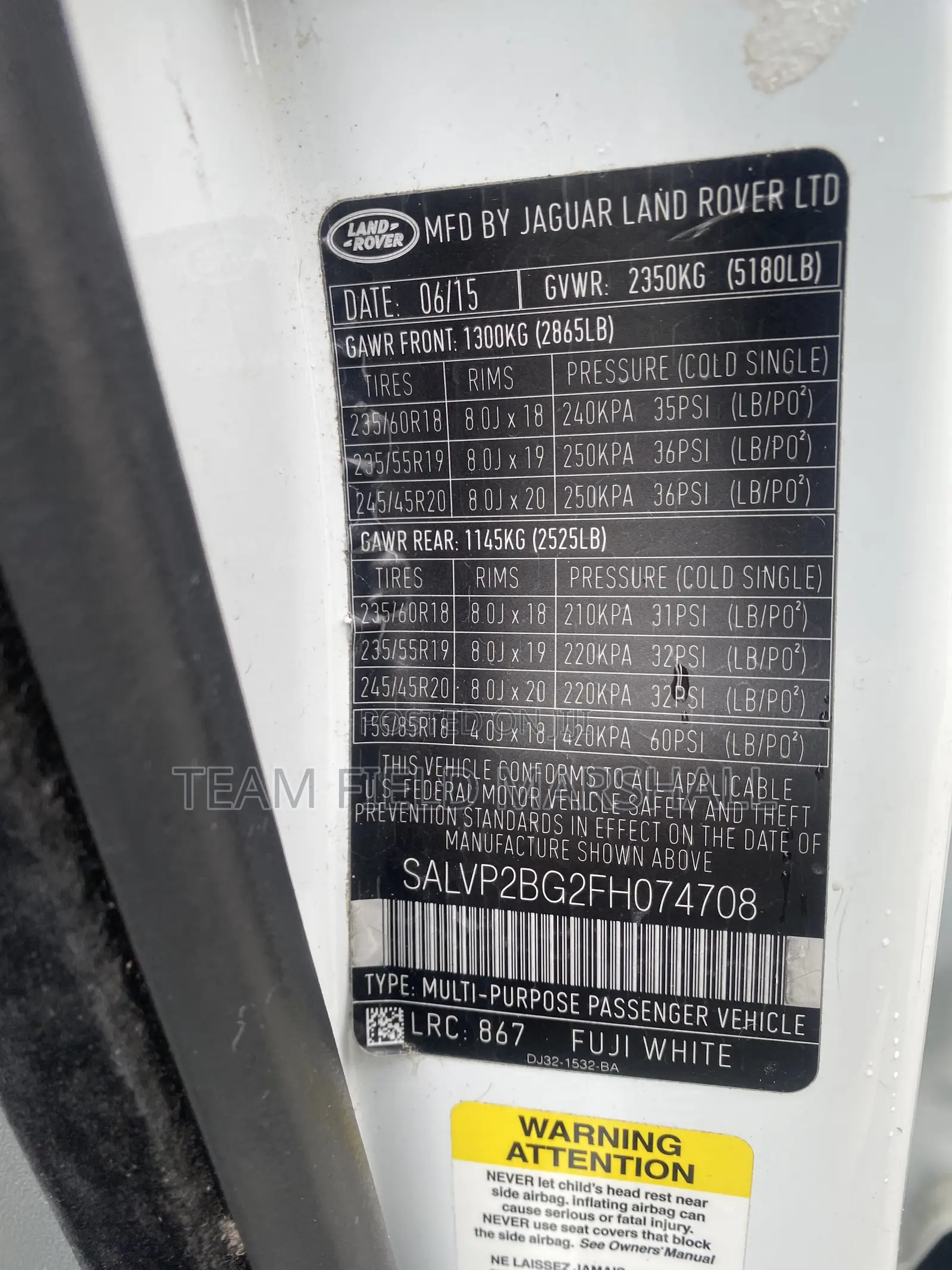 Land Rover Range Rover Evoque 2015 White