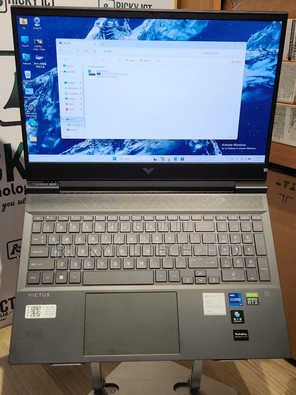 Laptop HP Victus 16 16GB Intel Core i7 SSD 512GB