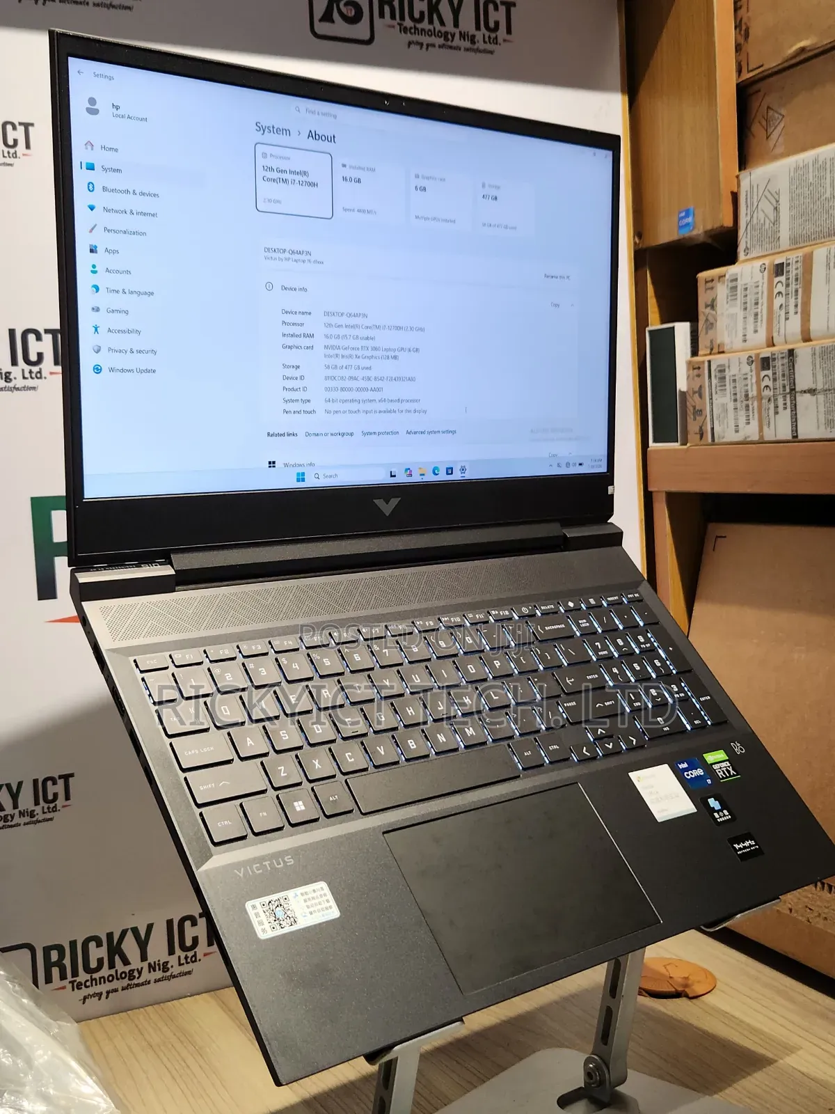 Laptop HP Victus 16 16GB Intel Core i7 SSD 512GB