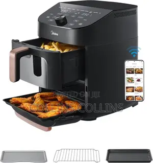 Midea 11L Dual Zone Air Fryer Oven With Wi-Fi Alexa