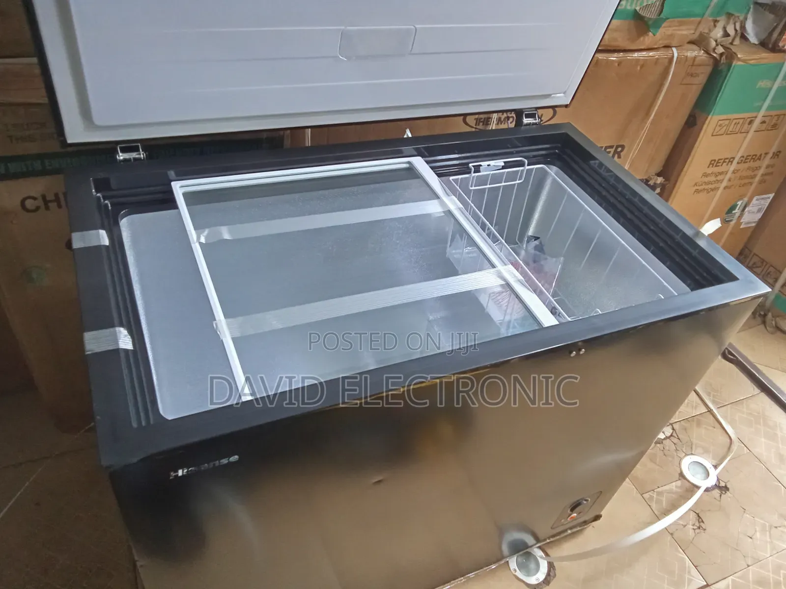 Hisense Chest Freezer Deep With Black Color