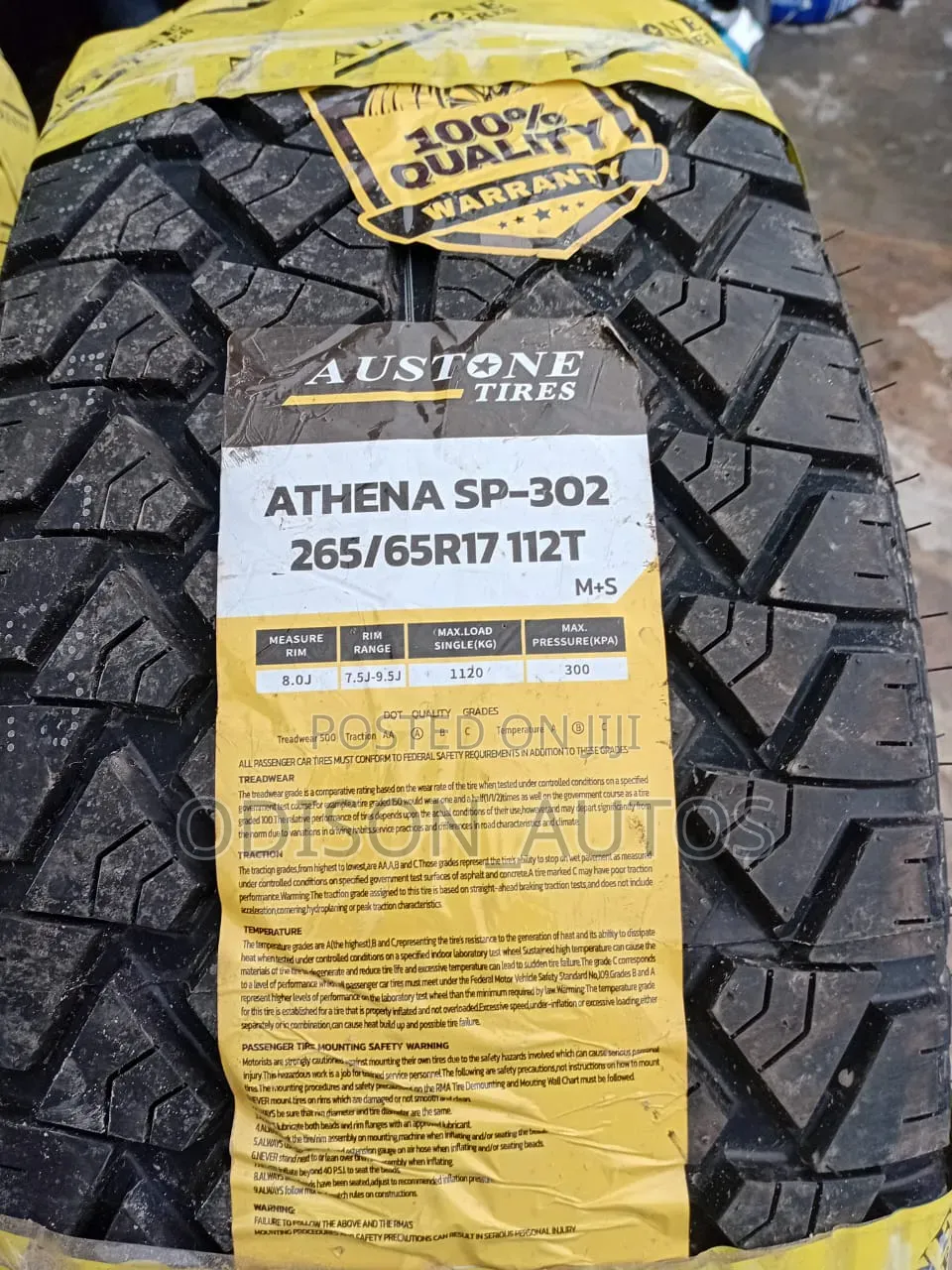 265/65r17 Original Austone Available