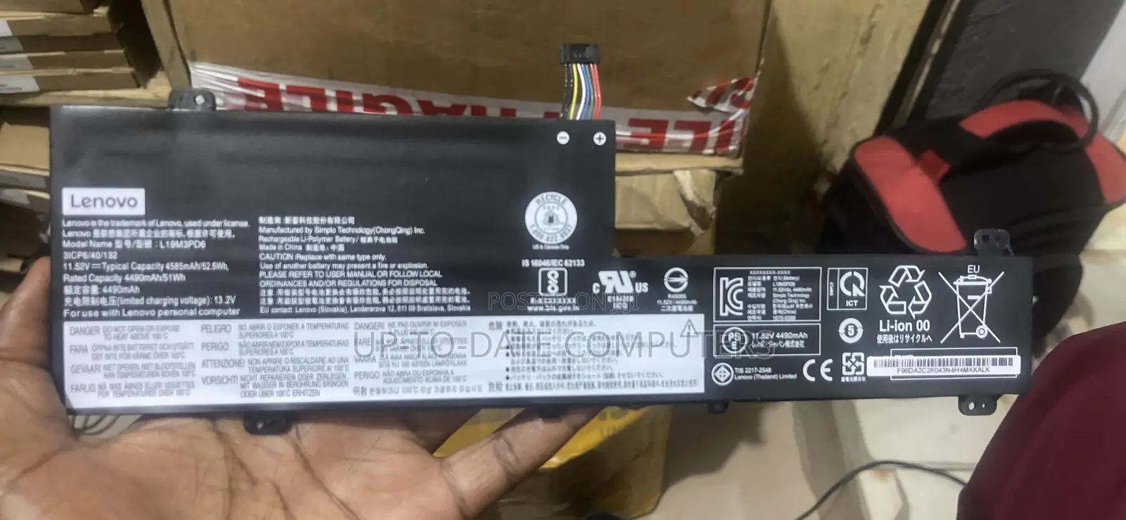 L19M3PD6 Lenovo Battery