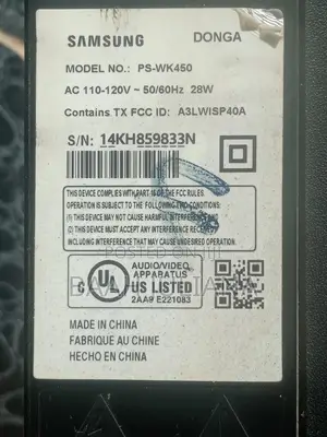 UK Used Samsung Soundbar and Sound Woofer