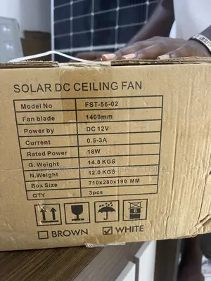 AC/Dc Solar Celling Fan Long Blade
