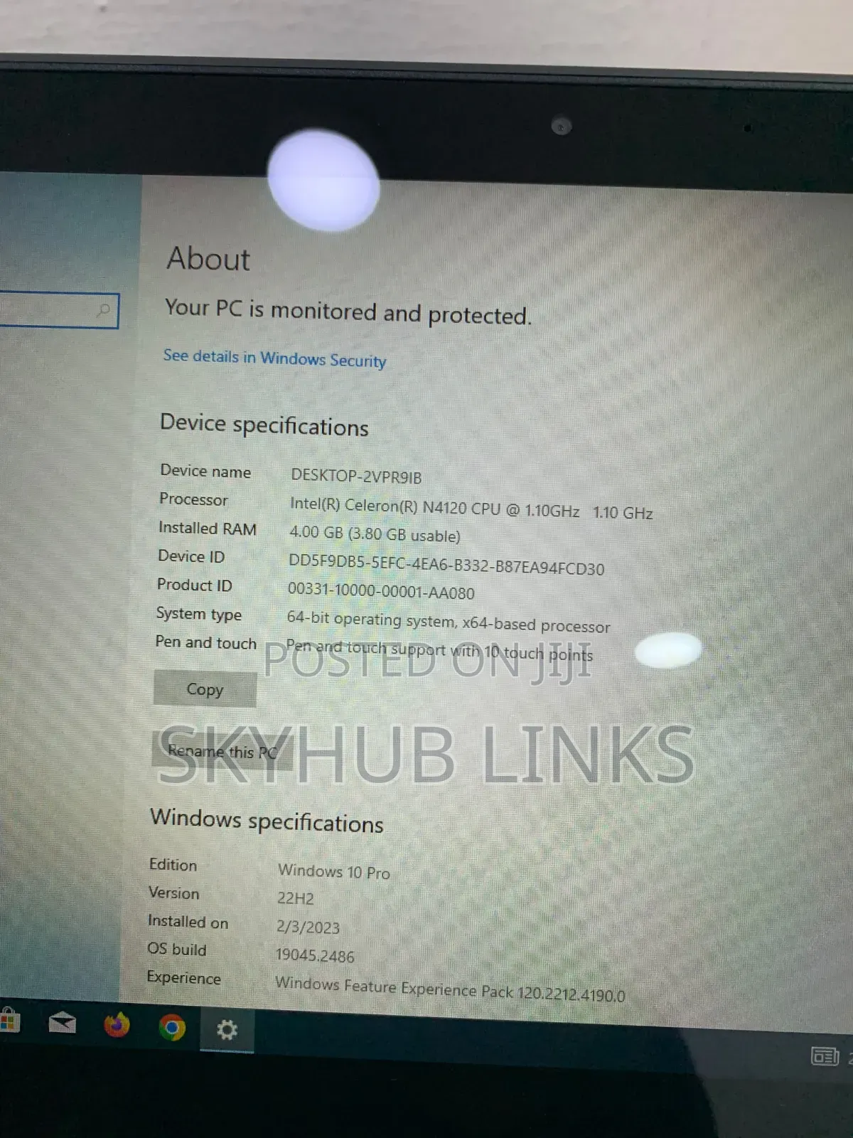 Laptop Lenovo 300e 4GB Intel Celeron SSD 128GB