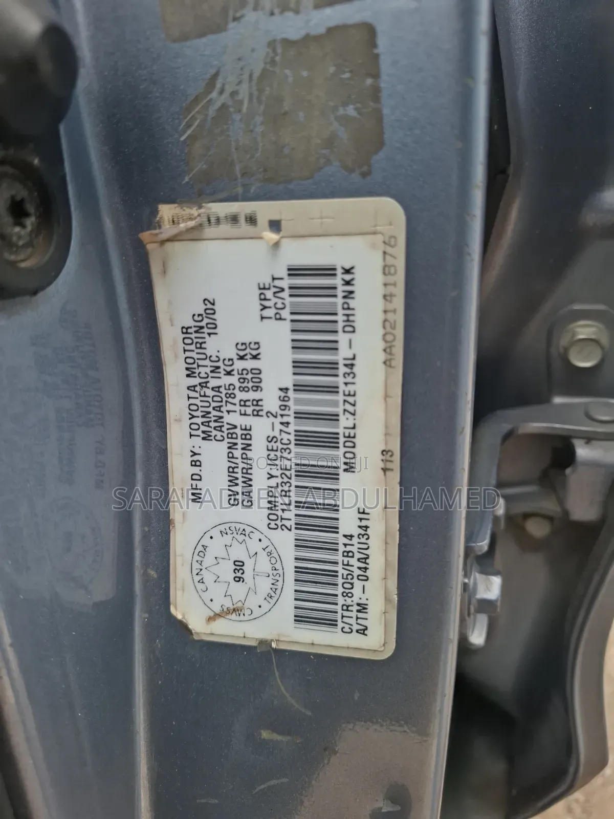 Toyota Matrix 2003 Blue