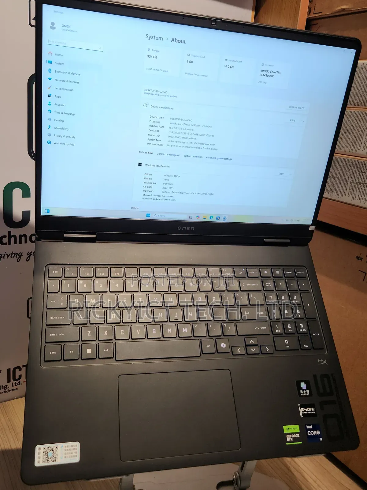 Laptop HP Omen 16 16GB Intel Core i9 SSD 1T